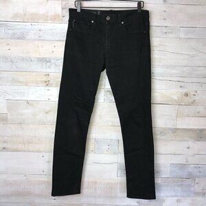 Armani Exchange Mens Classic Straight Jeans Black Pockets Dark Wash Denim 32